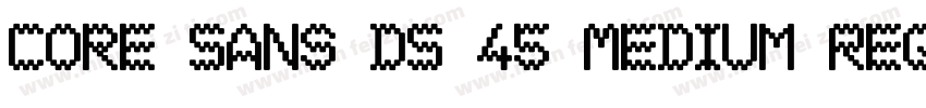 Core Sans DS 45 Medium RegularV字体转换
